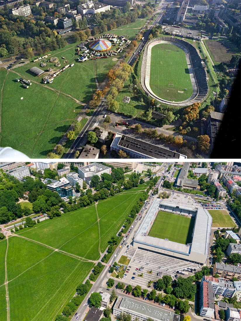 Cracovia Stadium, drone shots