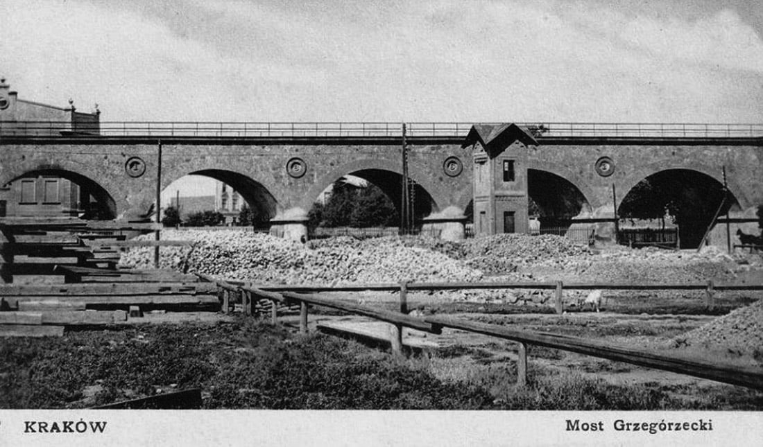 most Grzegórzki Kraków zdjęcie archiwalne