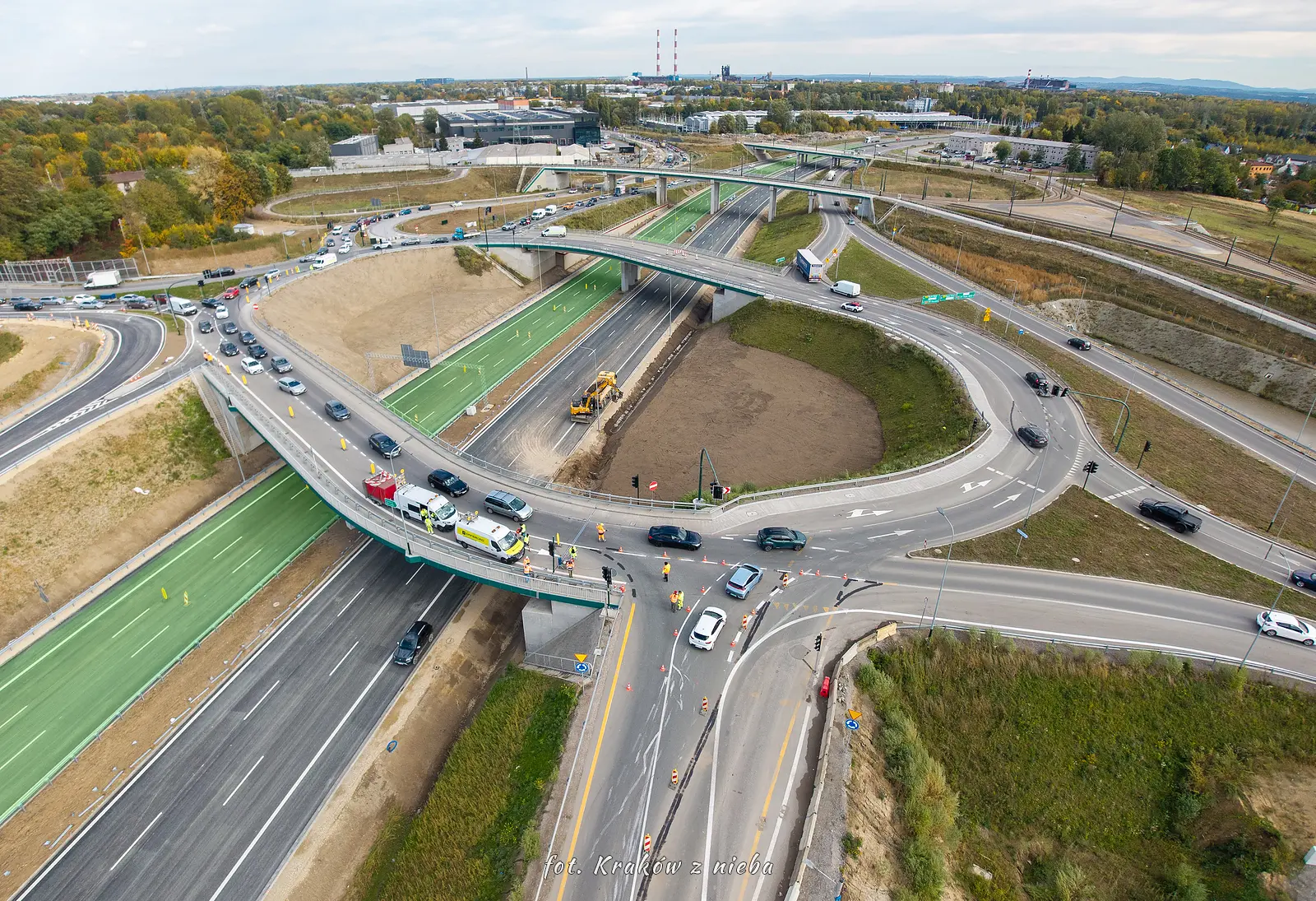 S7 Nowa Huta - węzeł Grębałów